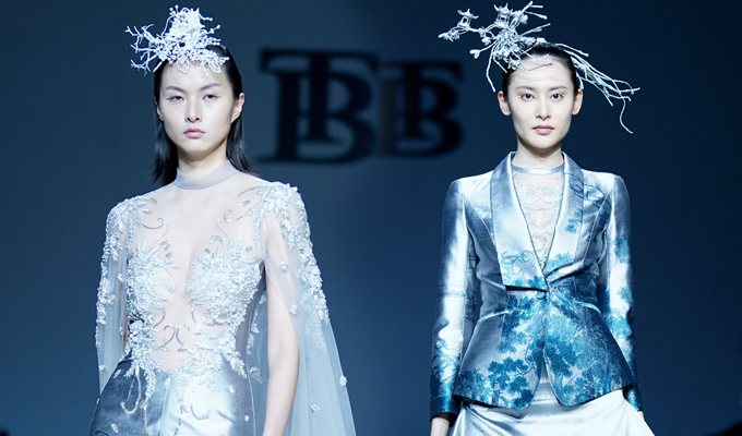 薄涛&上久楷·边惠中联合高级时装新品发布秀在京举行