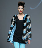 高仿绿色皮草时装秀在杭州举行