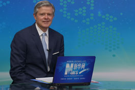 贺楚门在访谈现场