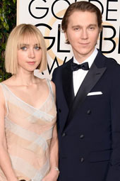 保罗&middot;达诺和佐伊&middot;卡赞红毯小清新情侣搭