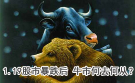谈股论金：1.19股市暴跌后 牛市何去何从？