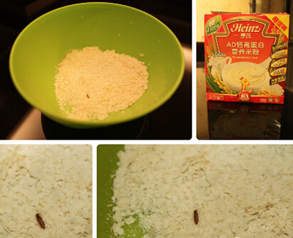 2012年:亨氏米粉内含肉虫 网友投诉无果