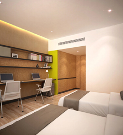 培训中心学生卧室效果图