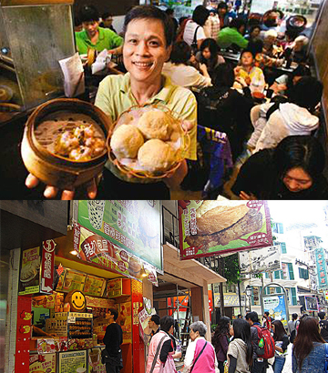在澳门不仅仅能品尝到海鲜大餐,在街头巷尾也能吃到各式各样的美味小吃。