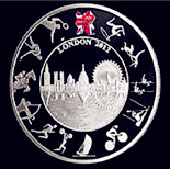 伦敦奥组委发行奥运纪念币