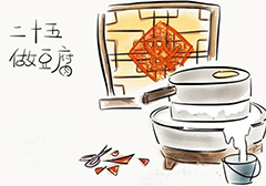 腊月二十五 推磨做豆腐