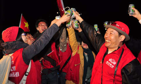 燕京啤酒集团为&ldquo;天宫一号&rdquo;加油助威