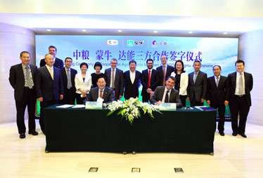 达能蒙牛“闪婚” 光明伊利股价“腿软”