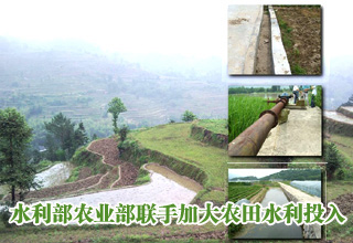 水利部农业部联手加大农田水利投入