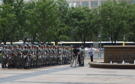 助力阅兵 响应政府号召