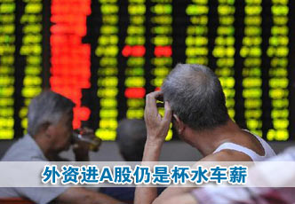 外资进A股仍是杯水车薪 近期资金面仍然纠结