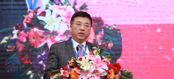 盛世景资产管理集团董事长吴敏文发表演讲