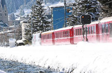 歐洲著名的冰雪列車