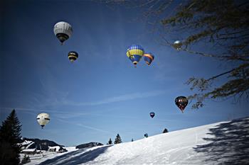 瑞士：放飛熱氣球
