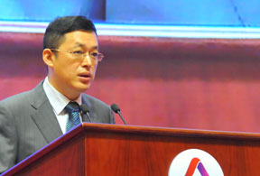 全国中小企业股份转让系统有限公司副总经理隋强作主题演讲