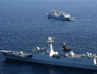 第二十四批護航編隊舉行綜合科目演練