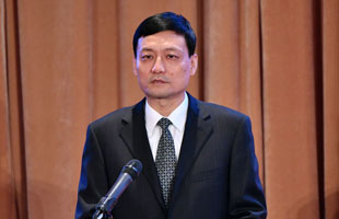 国务院国资委主任肖亚庆致辞并作主旨演讲