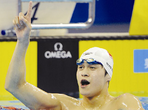 中国男子游泳奥运首金！孙杨创历史