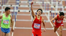 110米栏刘翔师弟13秒36摘金 上海实现6连冠