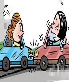 男人太帅要被撞？