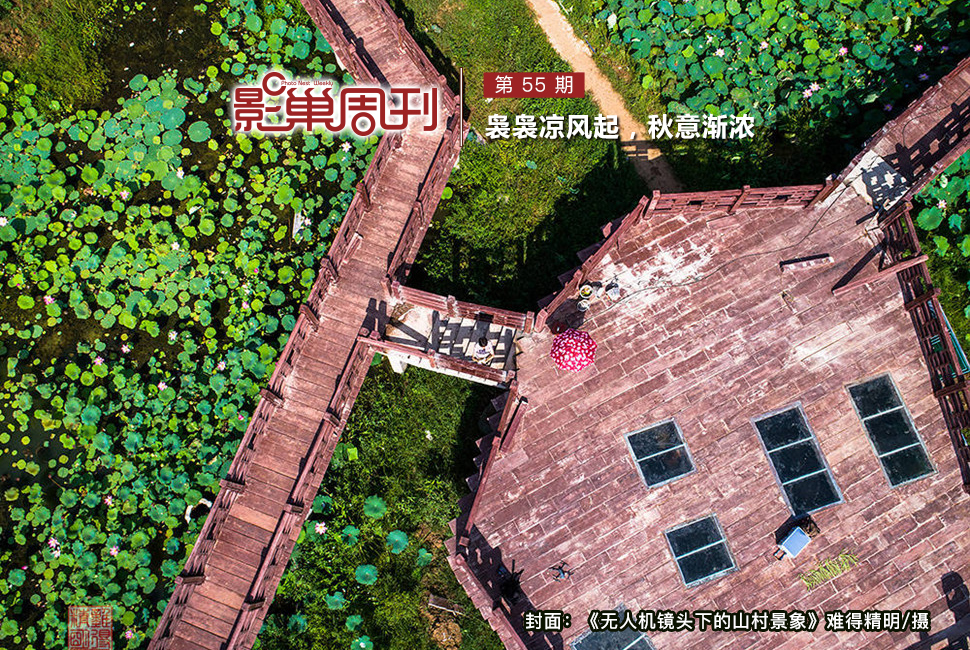 《无人机镜头下的山村景象》