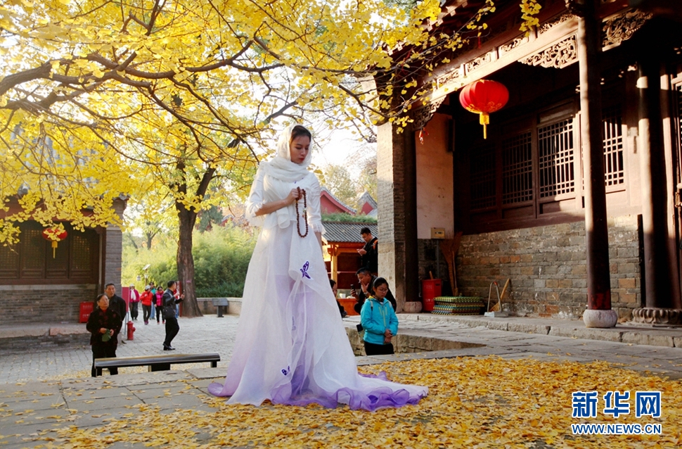 《深山古刹访秋》