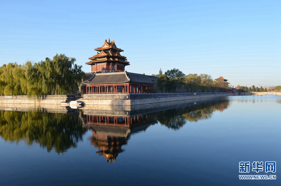 壮观美丽的故宫角楼