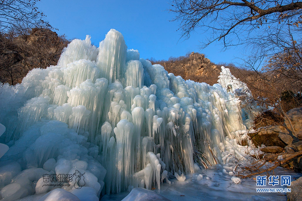 大盘山又现冰瀑美