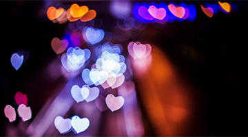 节日里 get约会拍照爱心光效