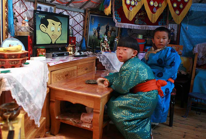 開心的蒙古人民組照