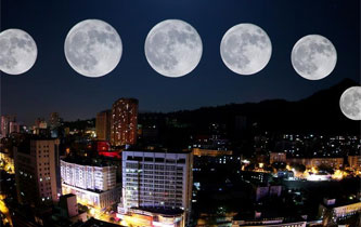十五的月亮十六圆 各地"超级月亮"如约而至