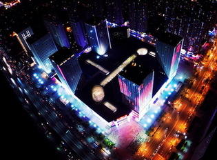 俯瞰石家庄夜景