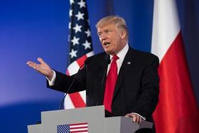 美國總統特朗普訪問波蘭