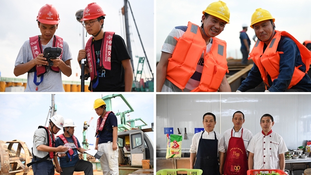 把奋斗的汗水挥洒在伶仃洋上——粤港澳大湾区超级工程劳动者群像