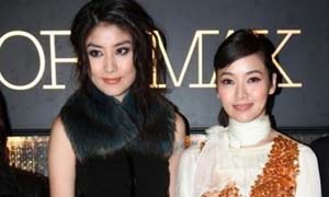 女明星合影 总有人输的很惨