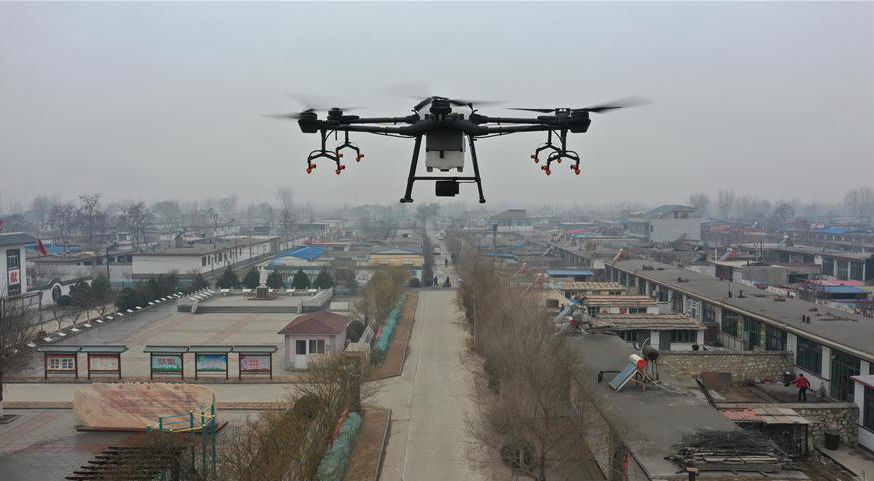 河北：农村立体消杀作业 助力疫情防控