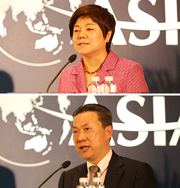 嘉宾丁永玲、韩旭在分论坛上发言