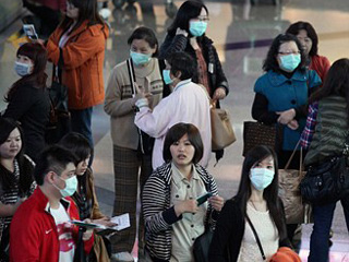 H7N9禽流感袭台 戴口罩者大增