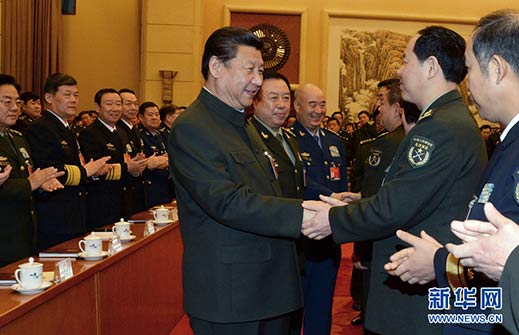 习近平出席解放军代表团全体会议