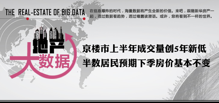 京楼市上半年成交量创5年新低