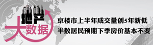 京楼市上半年成交量创5年新低