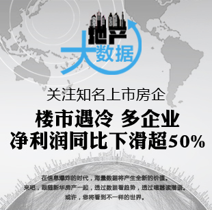 楼市遇冷 多个企业净利润同比下滑