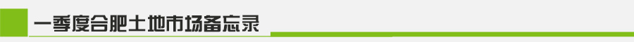 2014年第一季合肥土地市场月报-新华房产合肥站