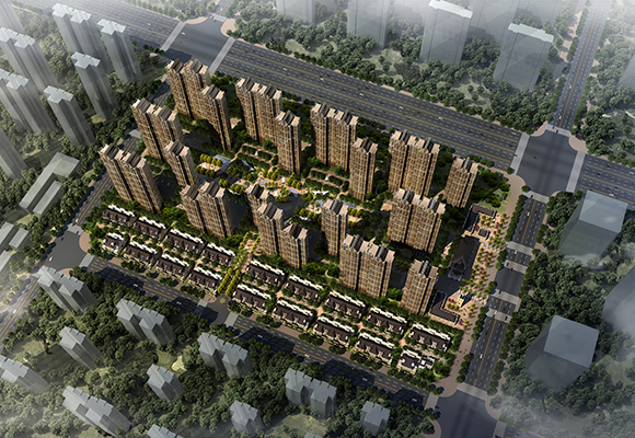 旭辉御府整体鸟瞰图