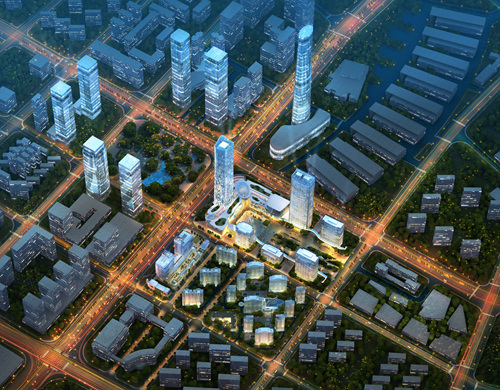 华新城整体鸟瞰图