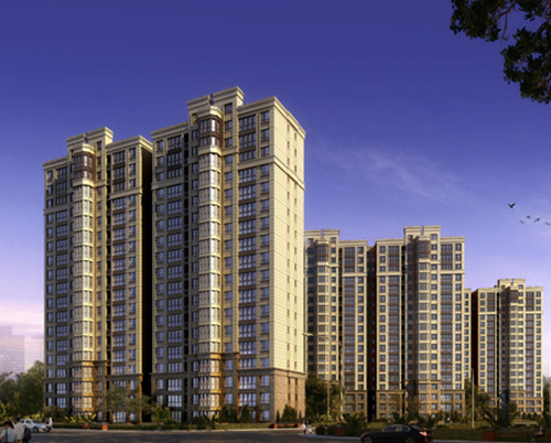 华新城南立面整体