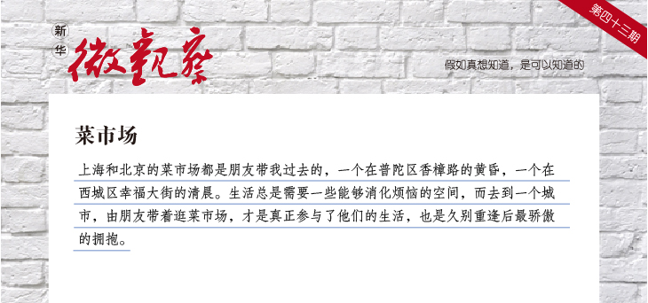 【新华微观察】菜市场