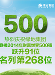 绿地世界500强排名268位