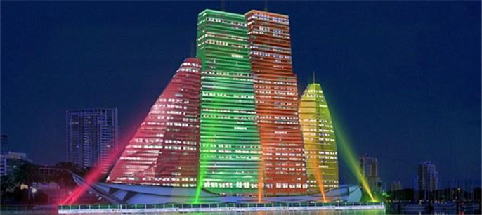 俄银行家设计超现代白色帆船医院