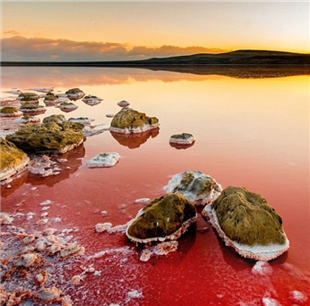 美得令人窒息的乌克兰粉色盐湖（高清）